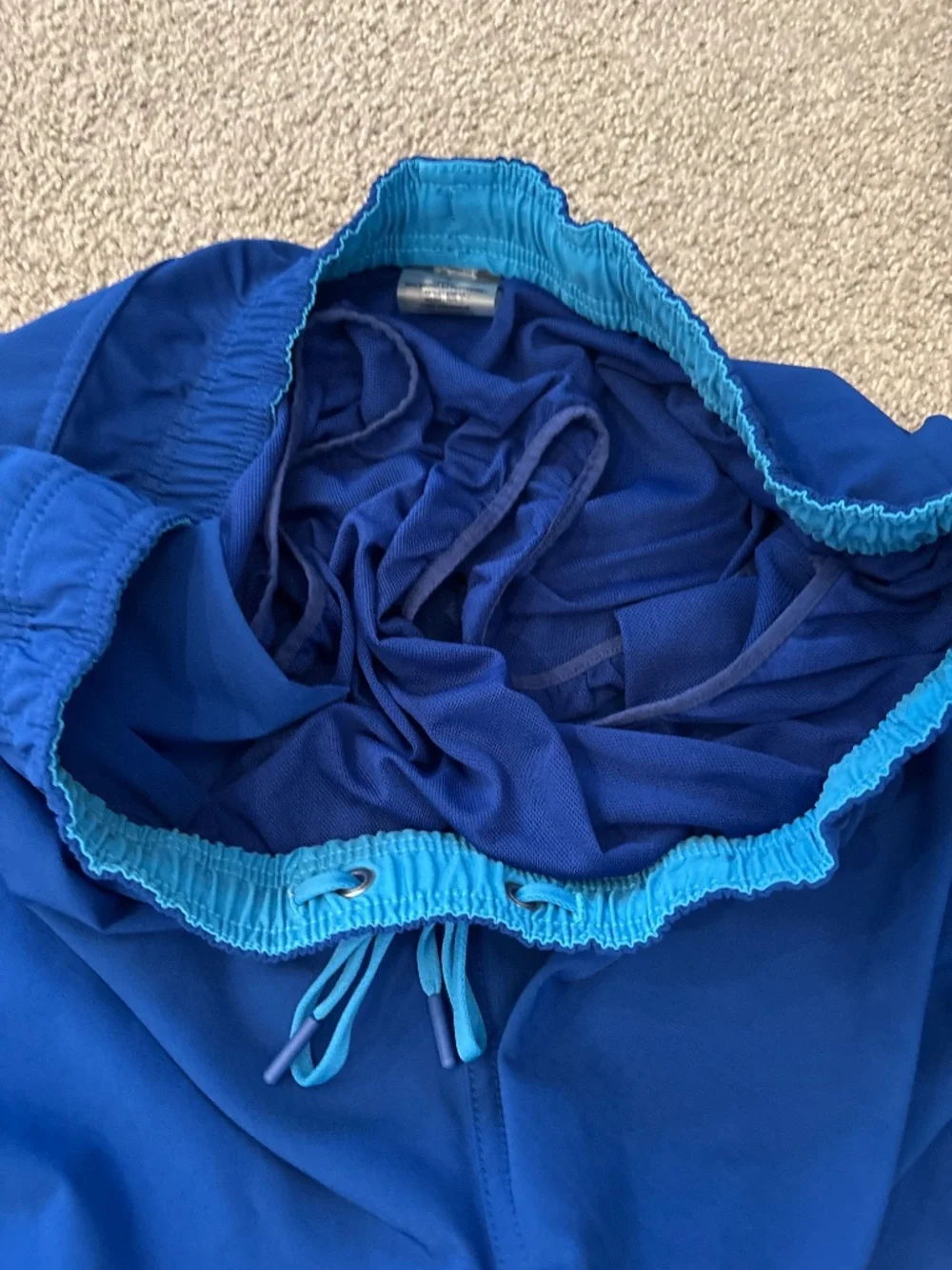 Blue swim trunks